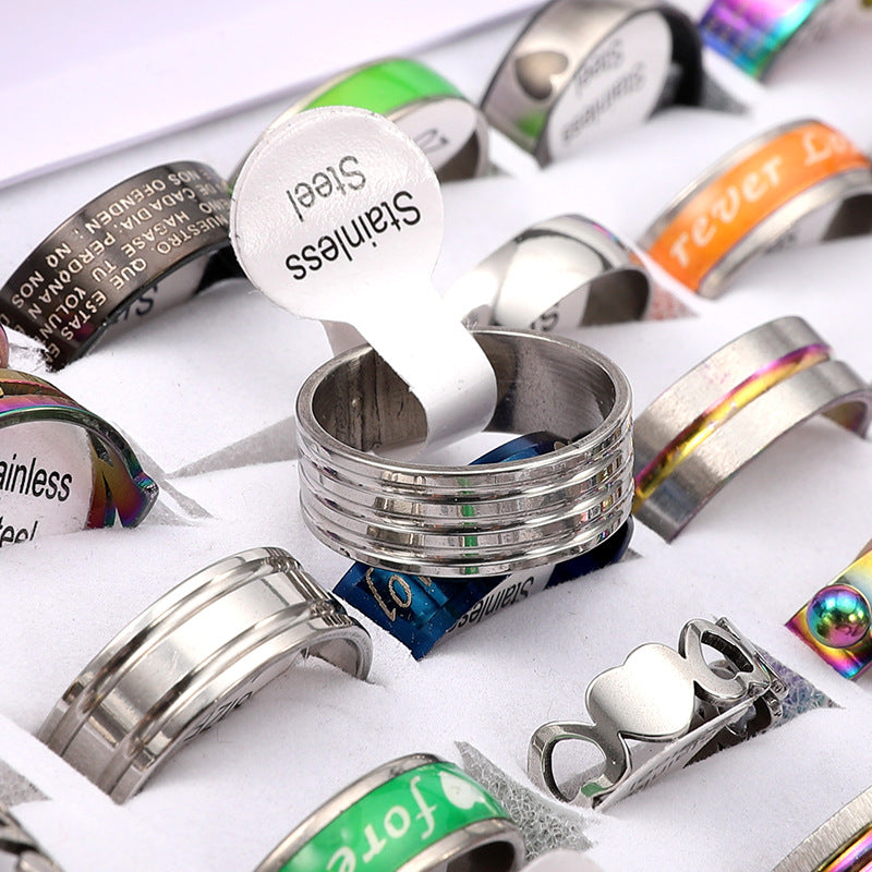 Venta al por mayor Anillos de acero inoxidable